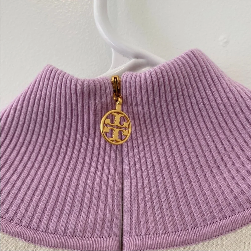 NWT Tory Burch Color-Block Turtleneck XL - Picture 8 of 10
